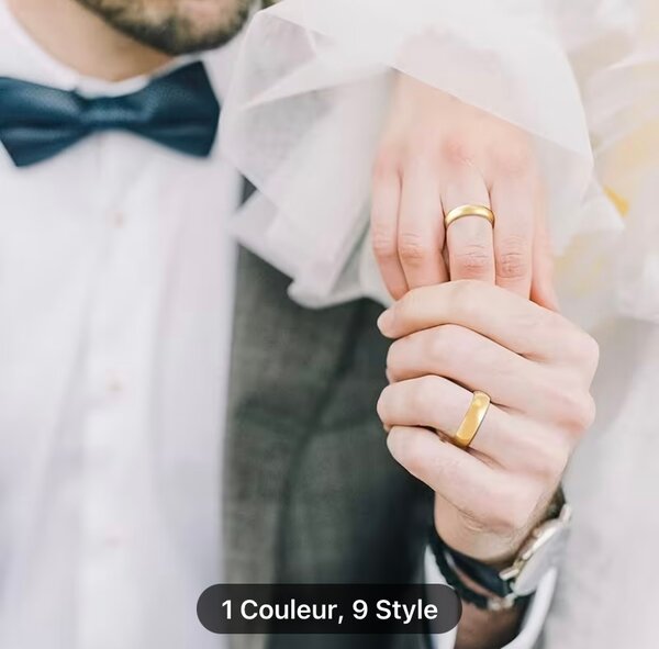 Alliance en or élégante