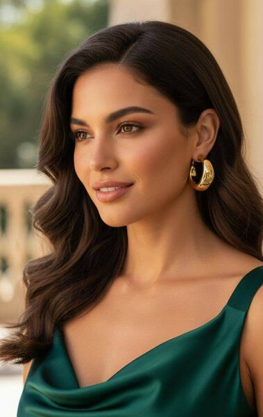 Boucles d'oreilles pendantes chic