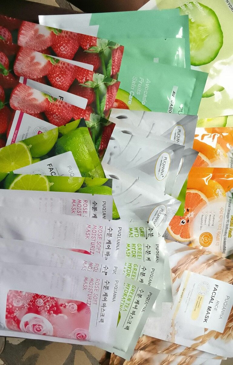 Masques Visage Hydratants Variés