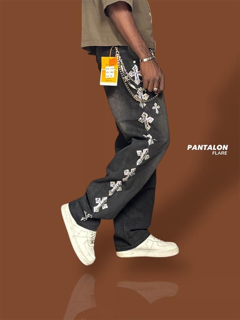 Pantalon flare tendance