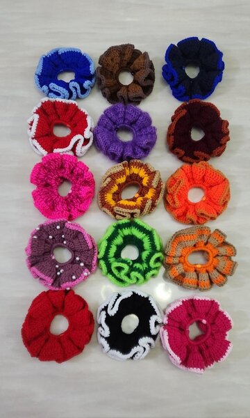 Chouchous en Crochet Colorés