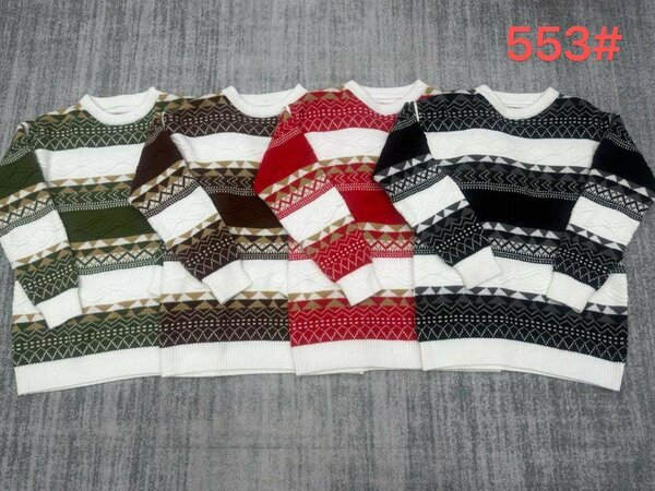 Pulls à motifs géométriques