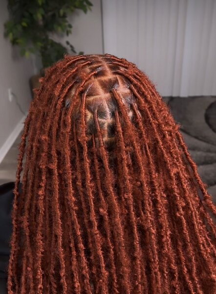 Tresses africaines longues roux