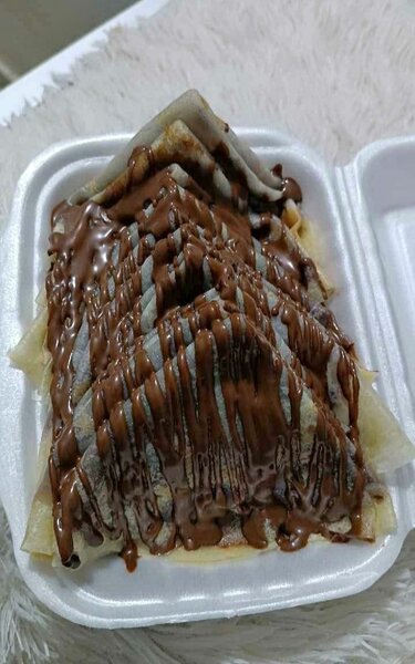 Crêpe nature chocolat salée