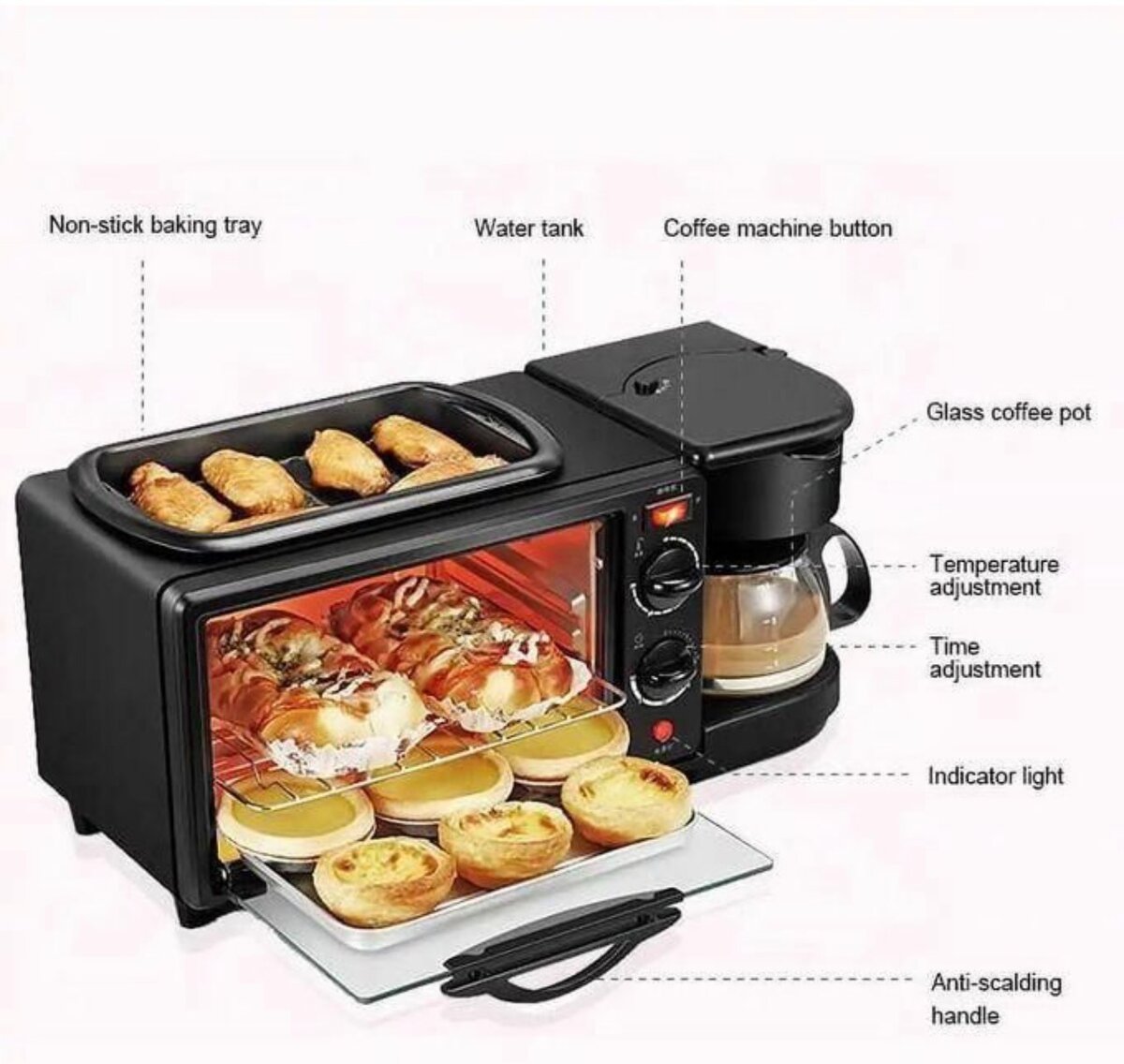 Four multifonctions avec cafetière