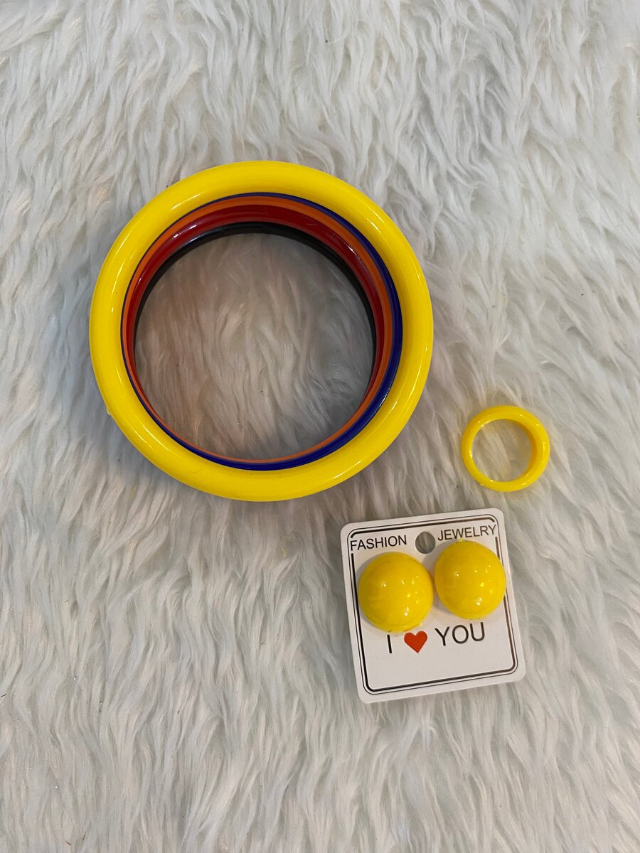 Set de Bijoux Colorés en Plastique