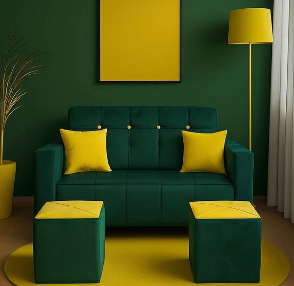 Canapé moderne avec ottomans