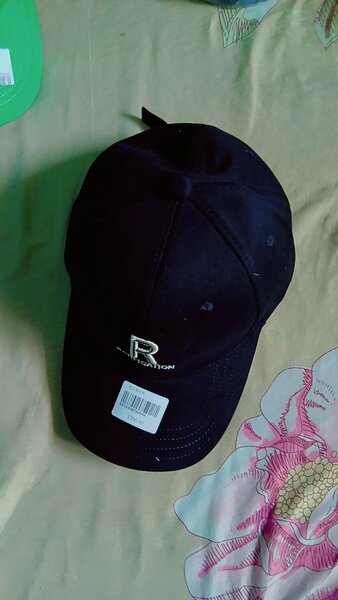 Casquette noire en coton