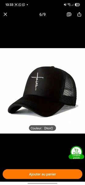 Casquette Noire Trucker