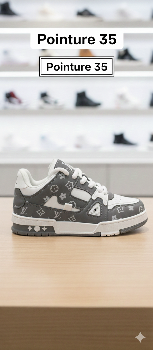 Baskets Enfant Mode Gris