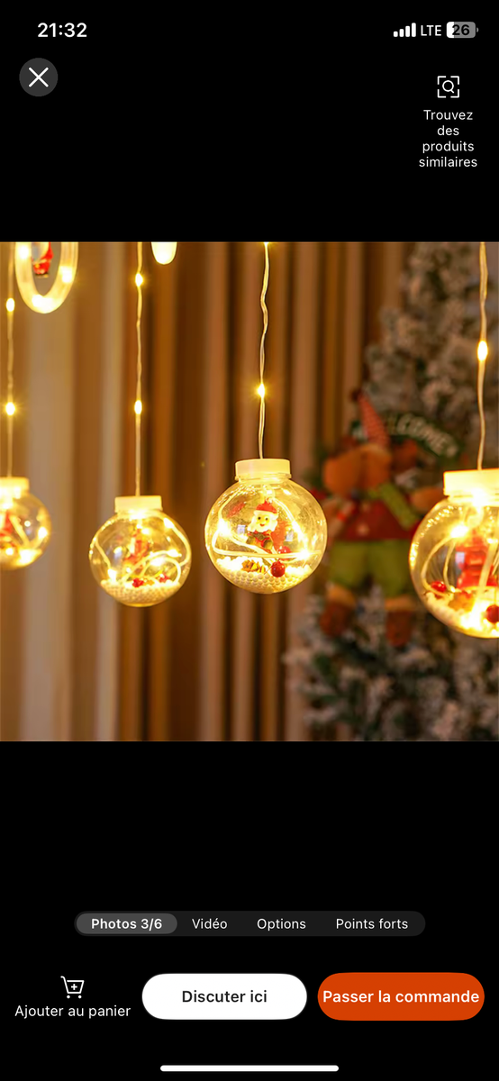 Guirlande lumineuse festive