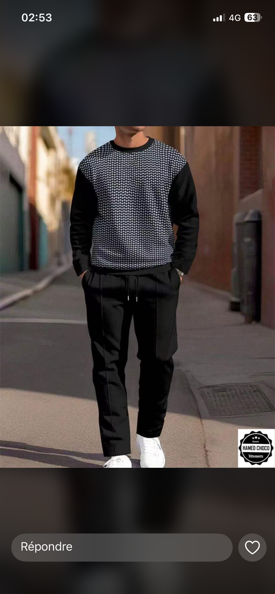 Ensemble de Jogging Homme Chic