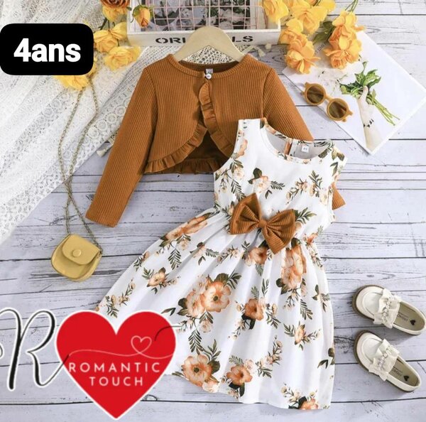 Robe avec gillet pour fille