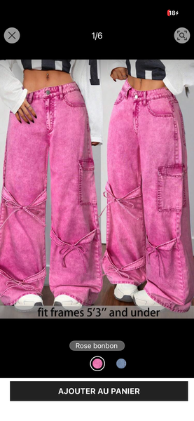 Jeans cargo larges pour femmes