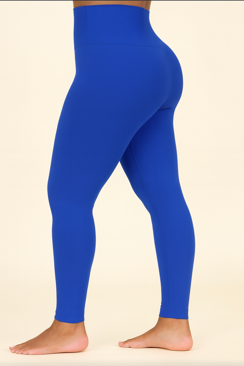 Legging bleu haute taille