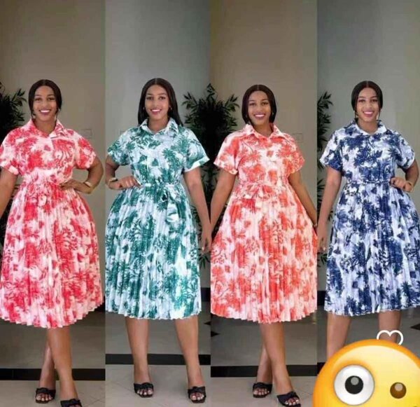 Robe d'été florale colorée