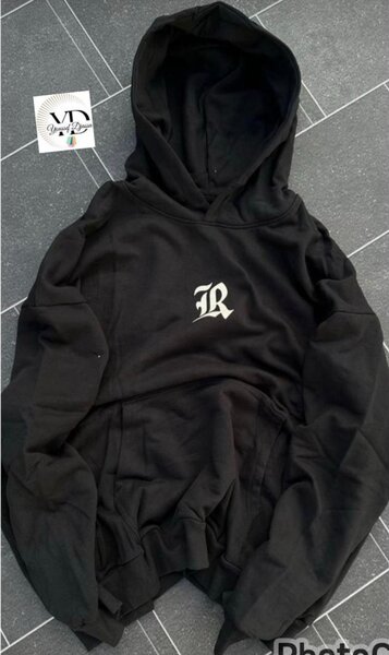 Sweat à Capuche Noir Unisexe