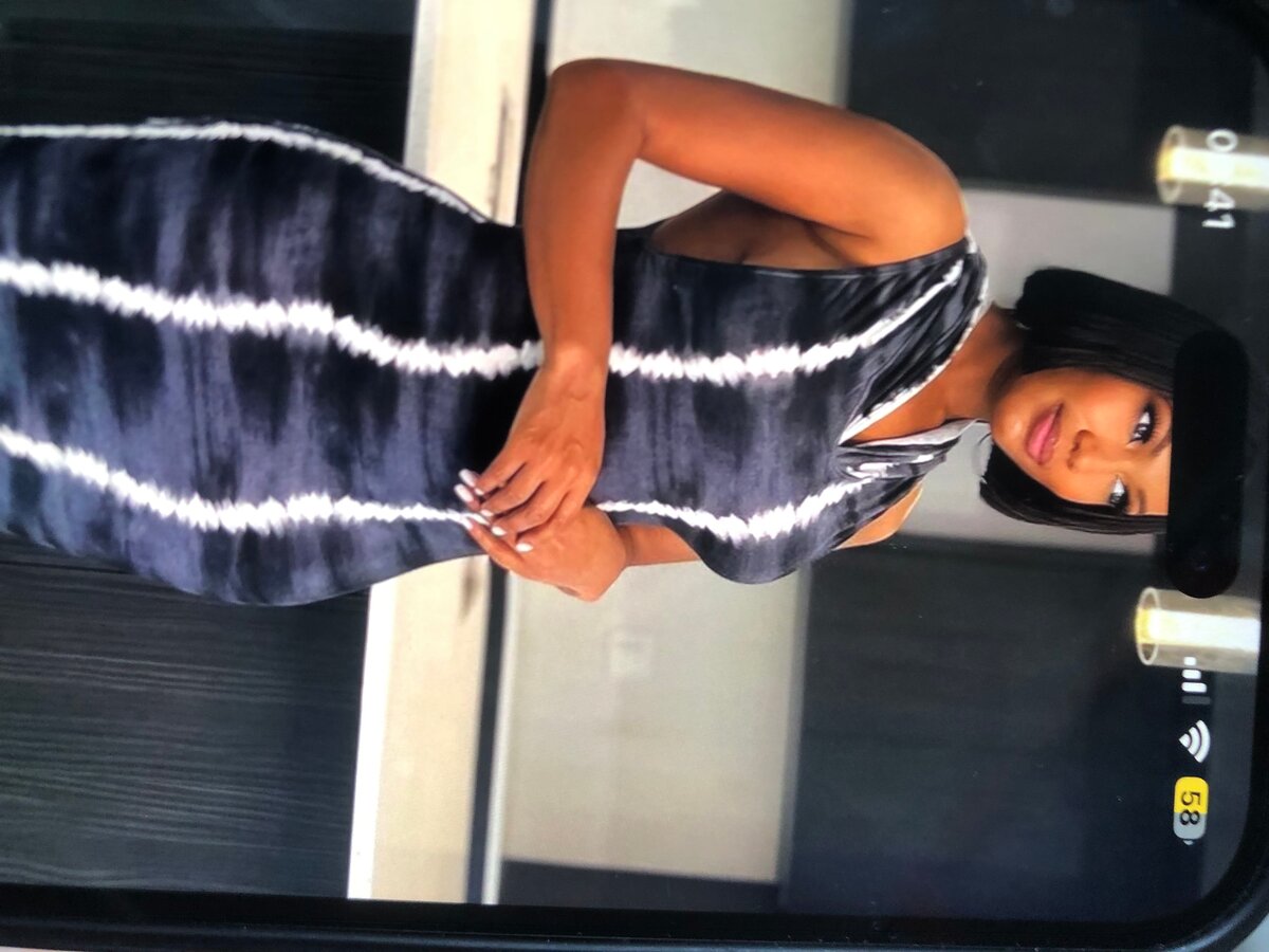 Robe moulante imprimée