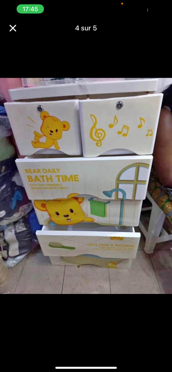 Commode à tiroirs pour enfants