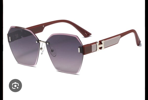 Lunettes de soleil dégradées marron