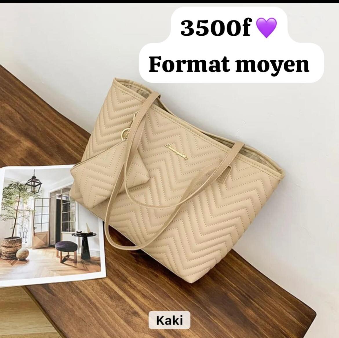 Sac à main élégant moyen 2en1