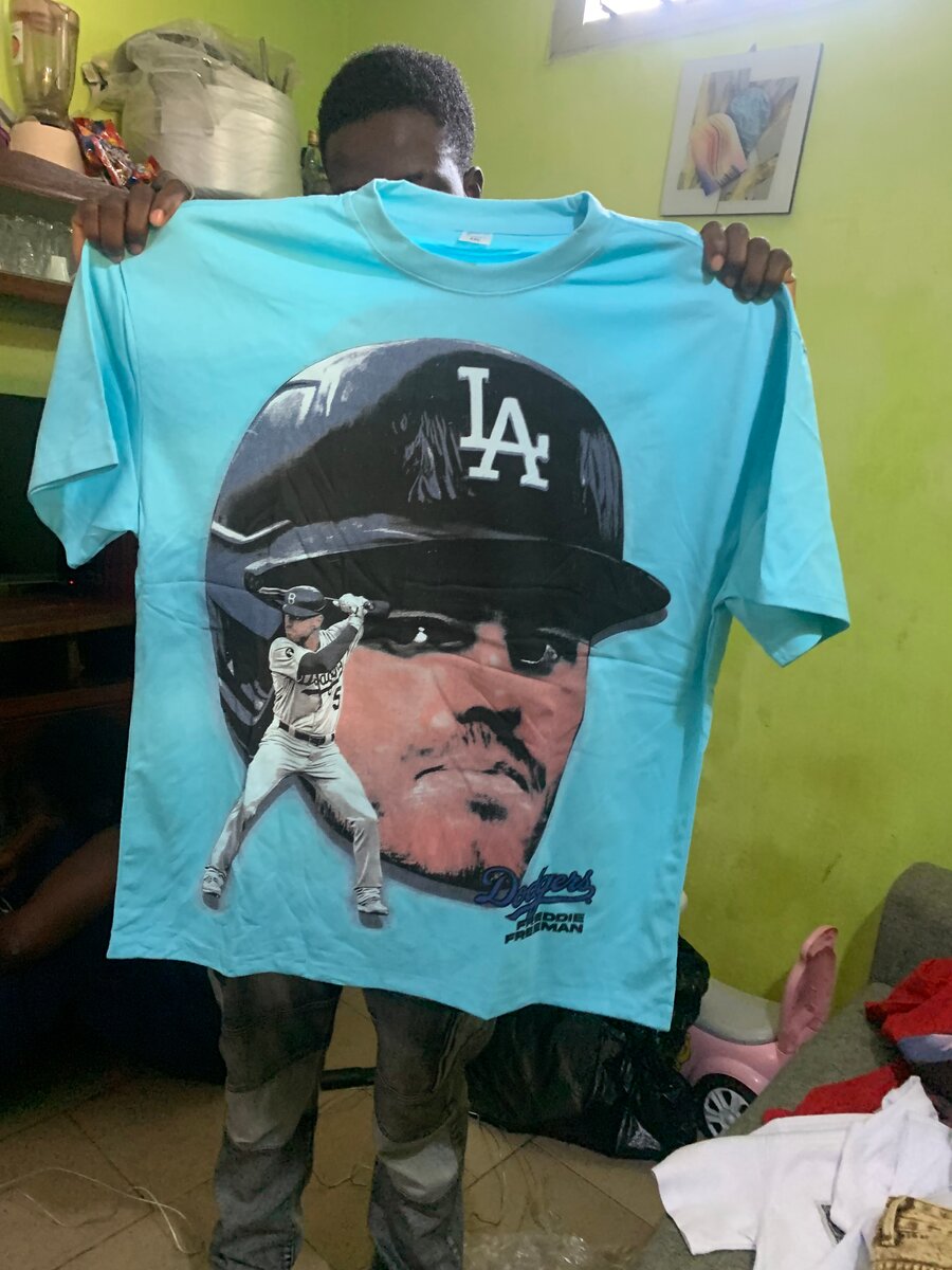 T-shirt baseball imprimé