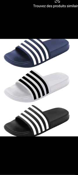 Claquettes rayées confortables