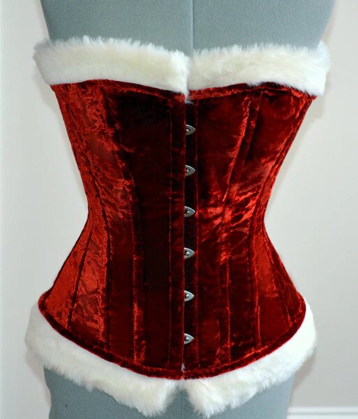 Corset de Noël en velours