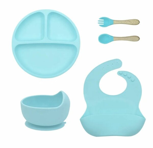 Set repas bébé en silicone