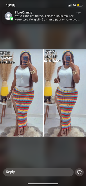 Colorful Crochet Outfit Set