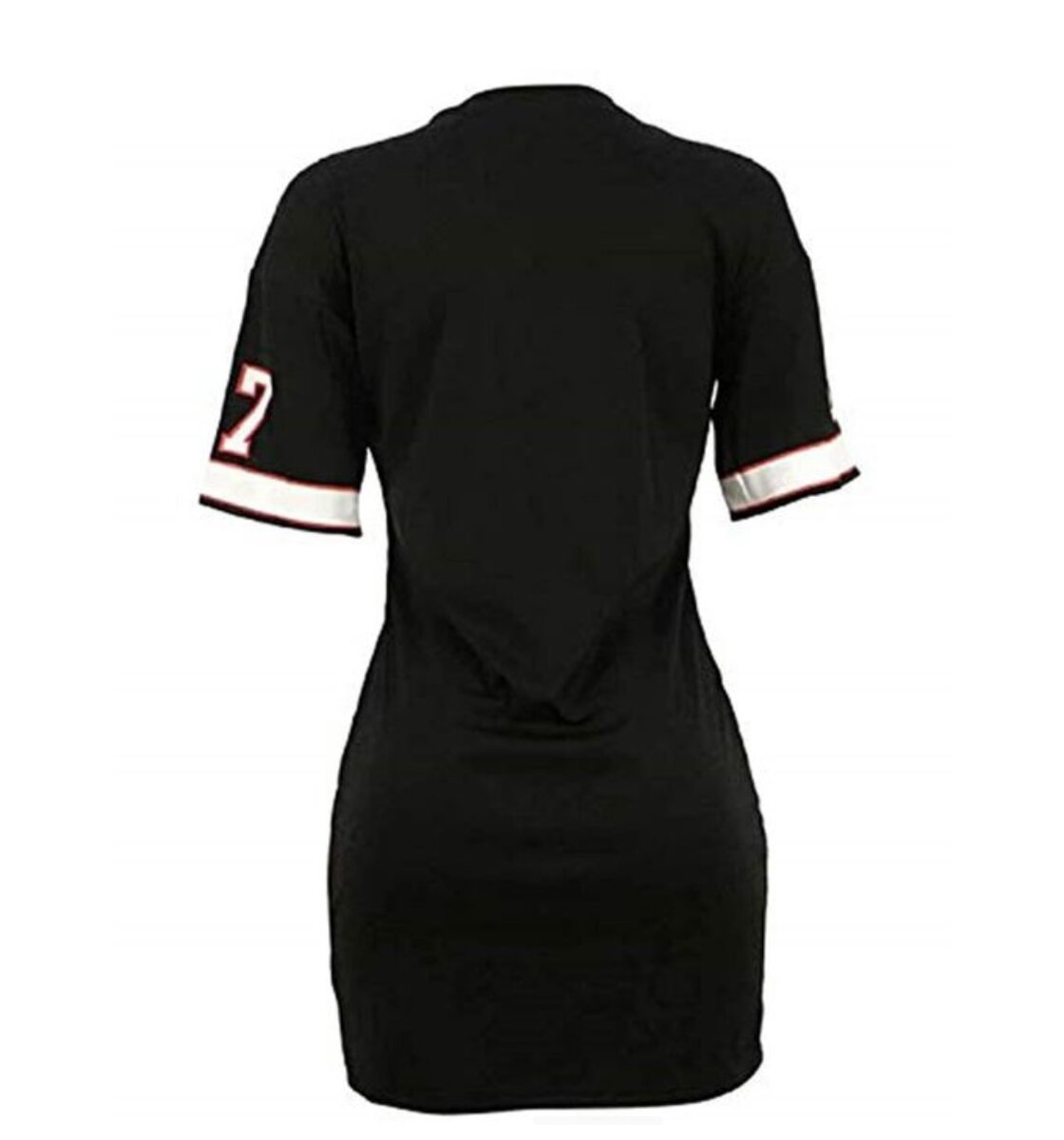 Robe T-shirt Numéro Noir