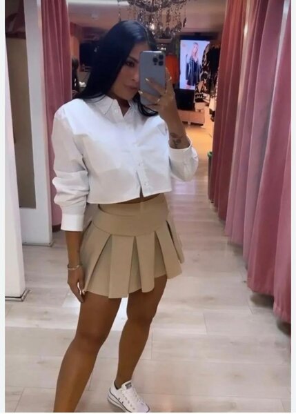 Jupe Plissée Décontractée