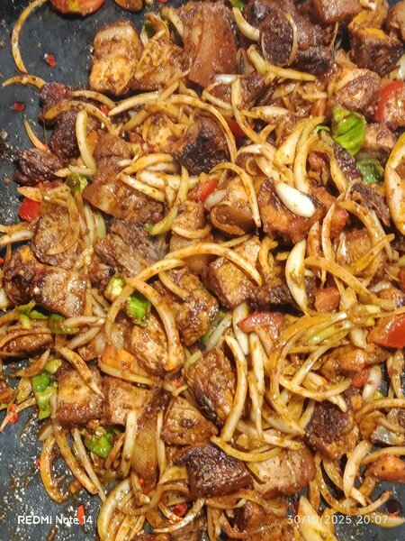 Porc braisé et sauté