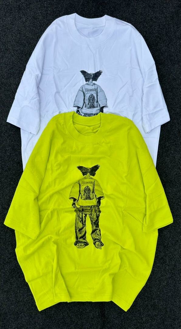 T-shirt en coton imprimé décontracté