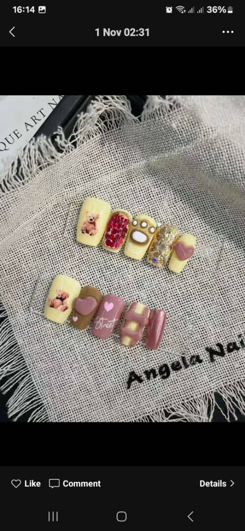 Ongles Pressés Élégants