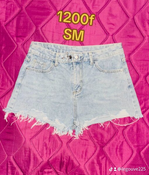 Short en jean décontracté