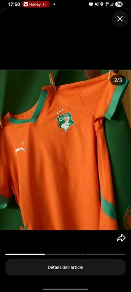 Maillot Équipe Côte d'Ivoire
