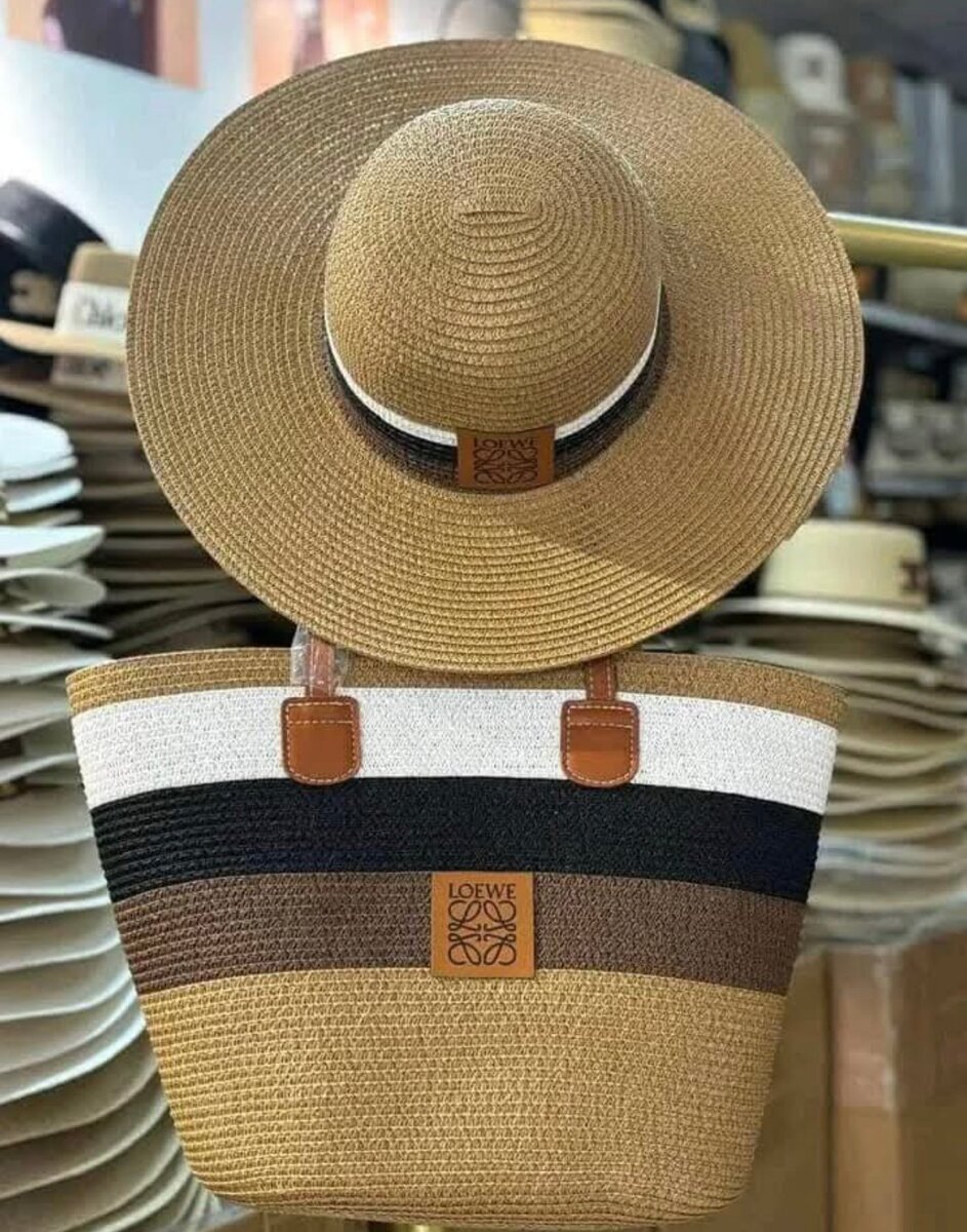 Ensemble chapeau et sac