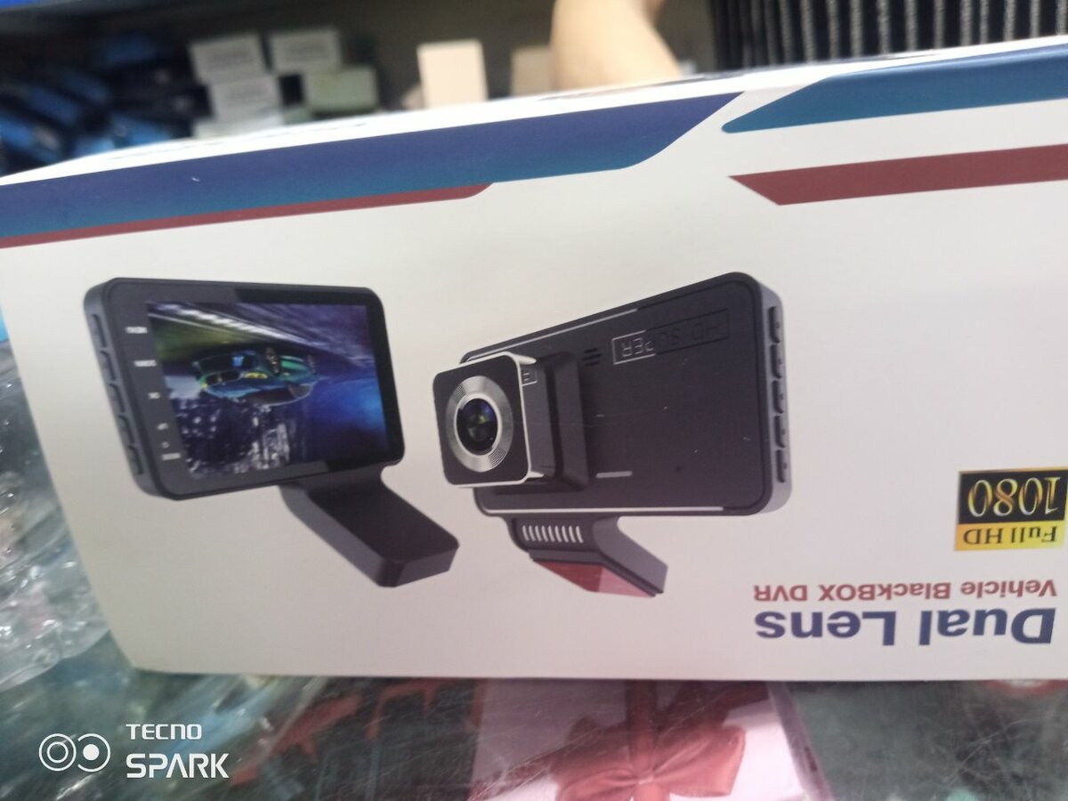 Caméra de tableau de bord double objectif HD