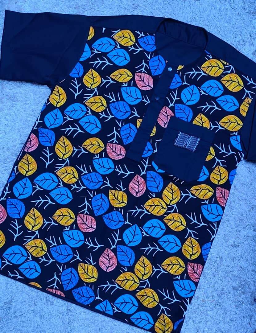 Chemises africaines en wax coloré