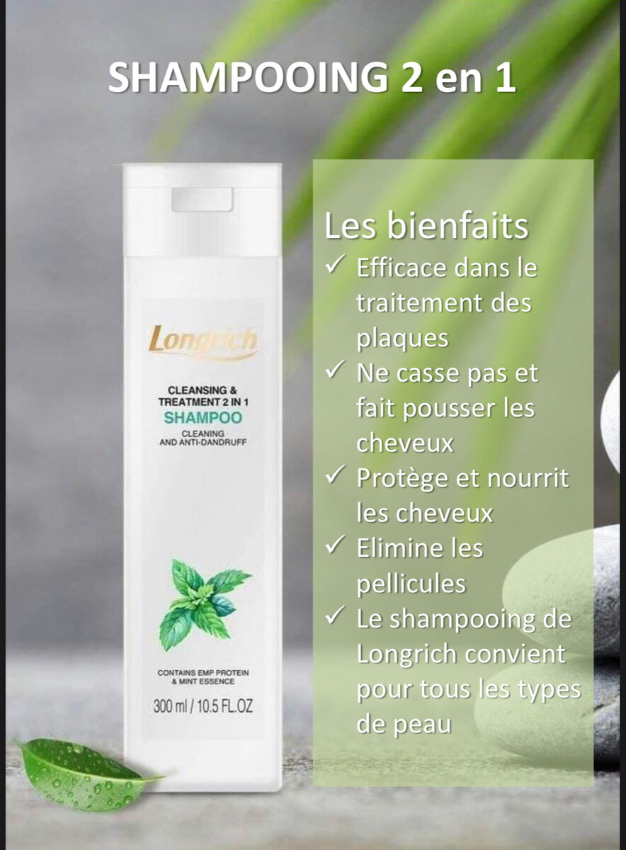 Shampooing 2 en 1 Longrich