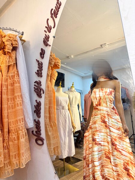 Robe longue été sans bretelles