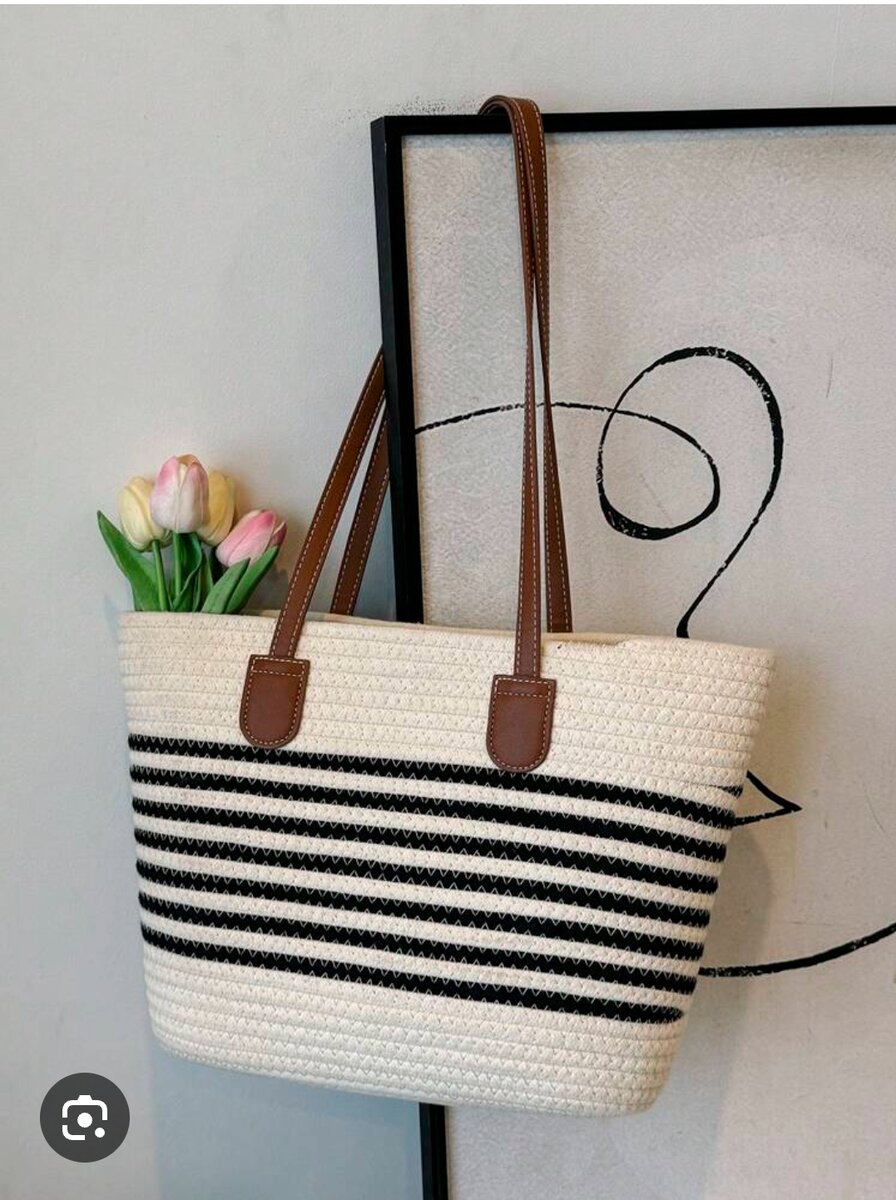 Sac à main en paille élégant