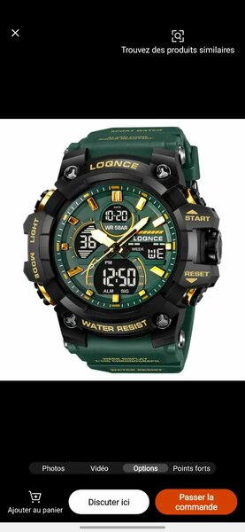 Montre Sportive Étanche Homme