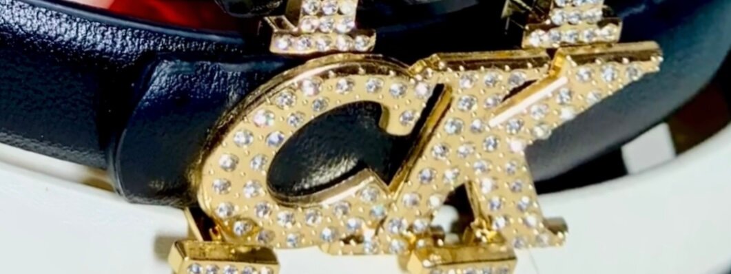 Ceinture avec boucle en strass