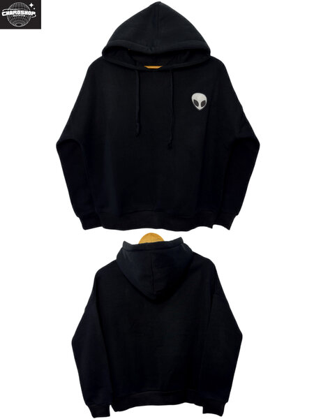 Sweat à capuche Alien noir