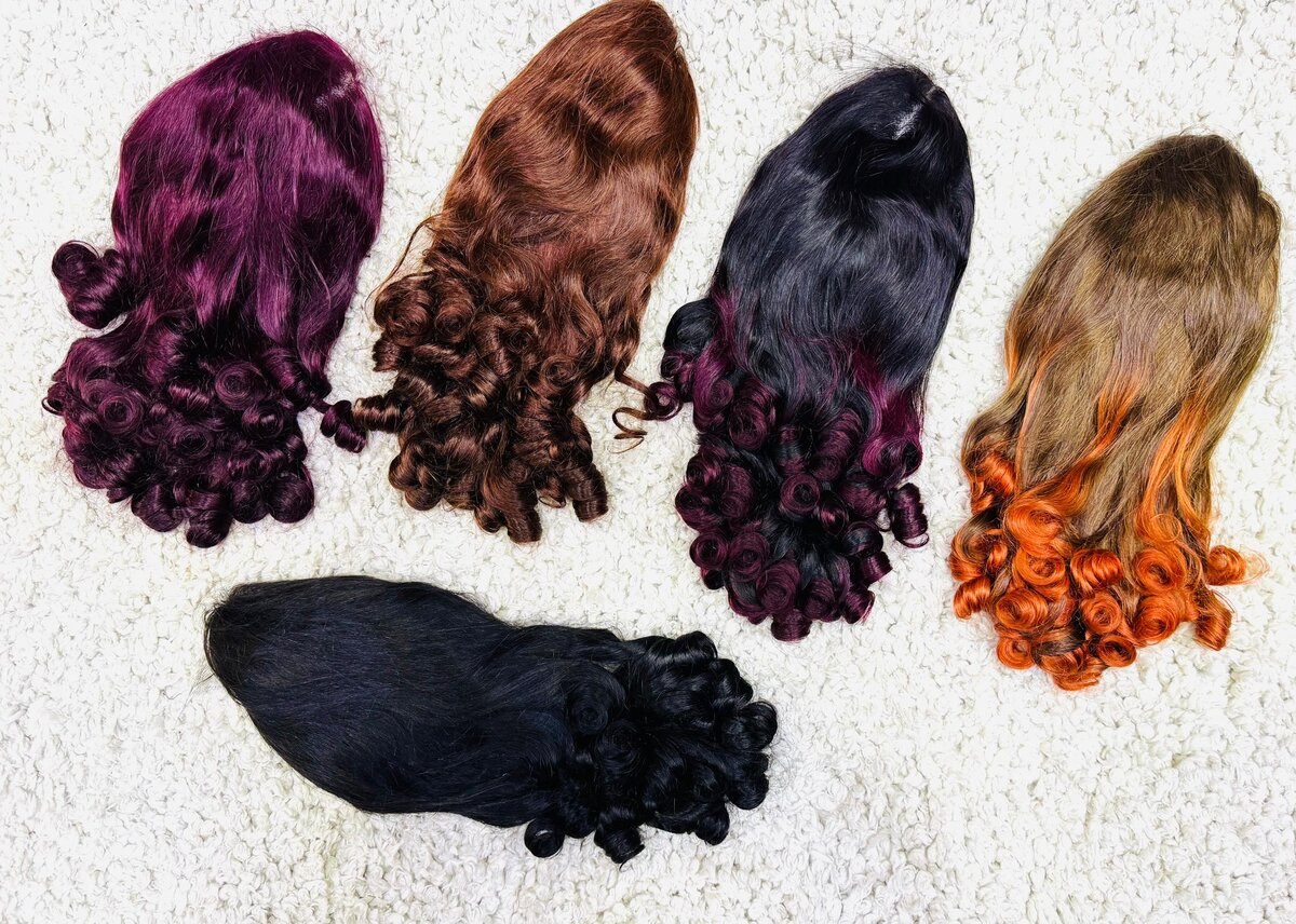 Perruques Bouclées Colorées