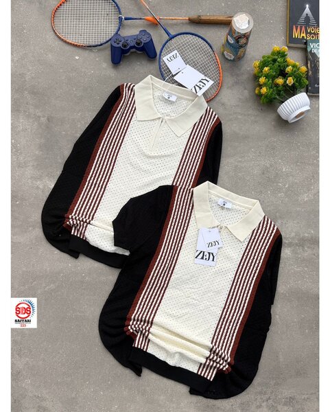 Pulls en tricot rayé casual