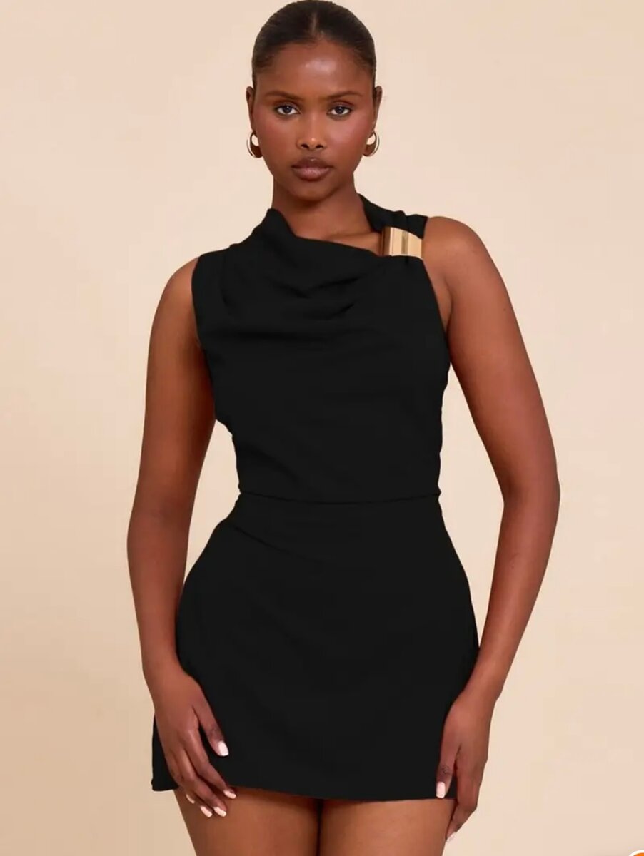 Robe Noire Élégante Femme