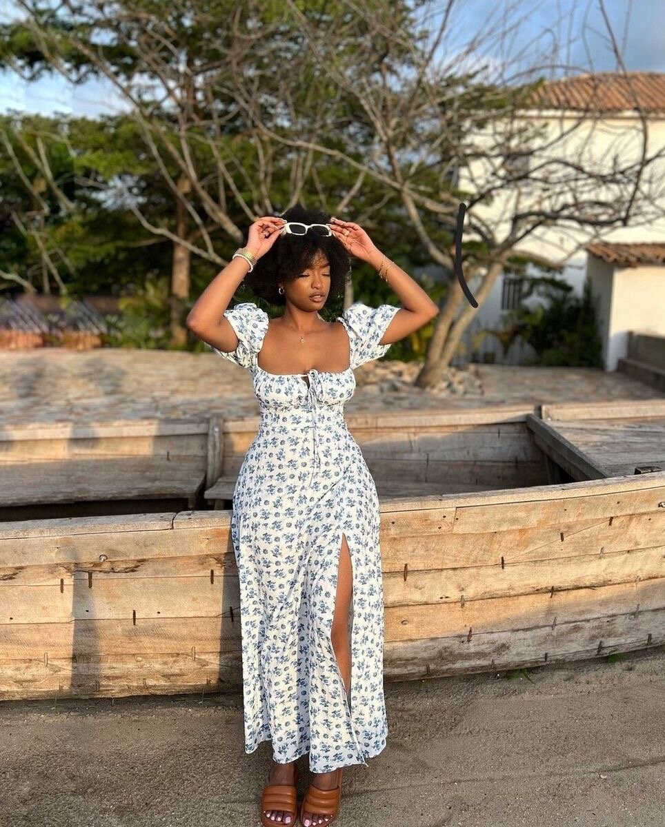 Robe été à fleurs